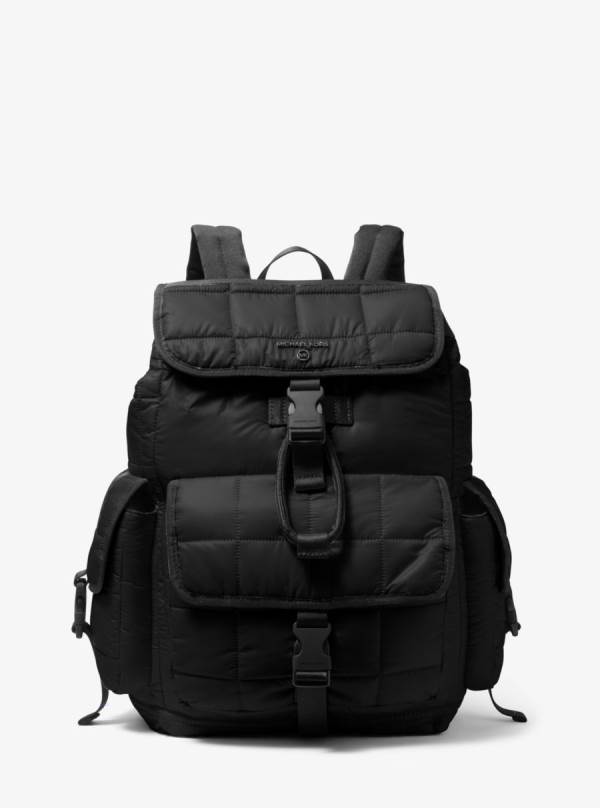 Panske Batohy Michael Kors Brooklyn Quilted Recycled Polyester Čierne - Tasky Michael Kors Vypredaj | WOYUK-1687